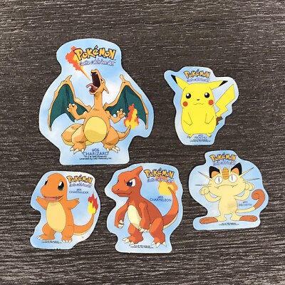 1999 Pokemon C&D Visionary Fridge Magnets lot Charizard Pikachu Charmander NM