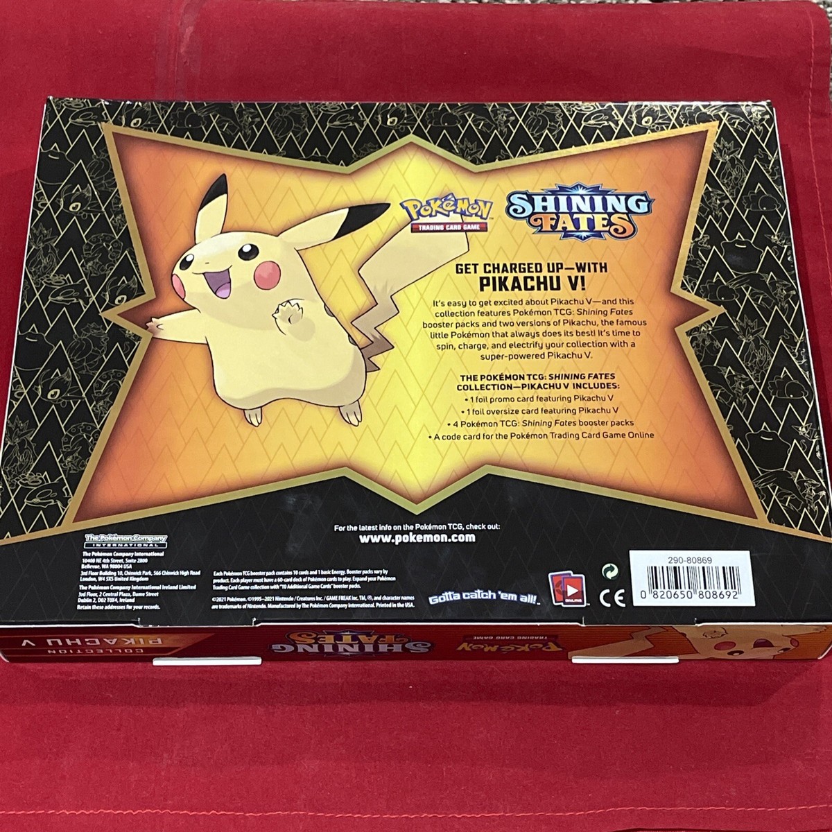 Buy Pokémon TCG: Shining Fates Pikachu V Collection Box Set online