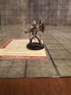 Hobgoblin Marshal + Card #33 Night below D&D Dungeons & Dragons Pathfinder