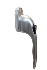 8 x Espag UPVC  Satin Silver Tilt Turn Window Handles 43mm Spindle Key Locking.