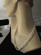 Vintage Real Pearl necklace 42 inch length 3/6 inch pearls