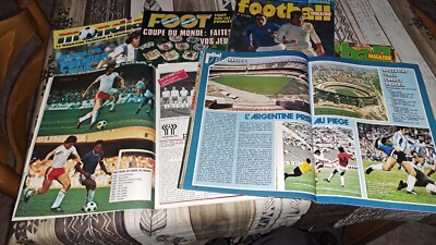 LOT 6 Magazines France Football – Spécial Coupe Du Monde Argentine 1978 – Vintage