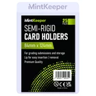 25 Semi Rigid Card Holders Card Sleeves - Recommended Size - Pokemon PSA Grading