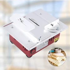Mini Small Table Saw Bench Top Saw Household Hobby ModelWood PCB Cutting 9200RPM