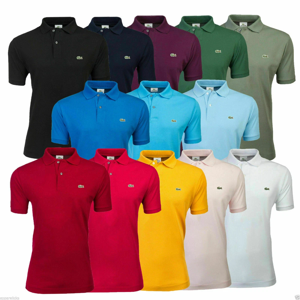 Fjern Med det samme Selv tak POLO LACOSTE 1212 L1212 CLASSIC FIT & SLIM FIT SHORT SLEEVE -30% SUPER  PROMO | eBay