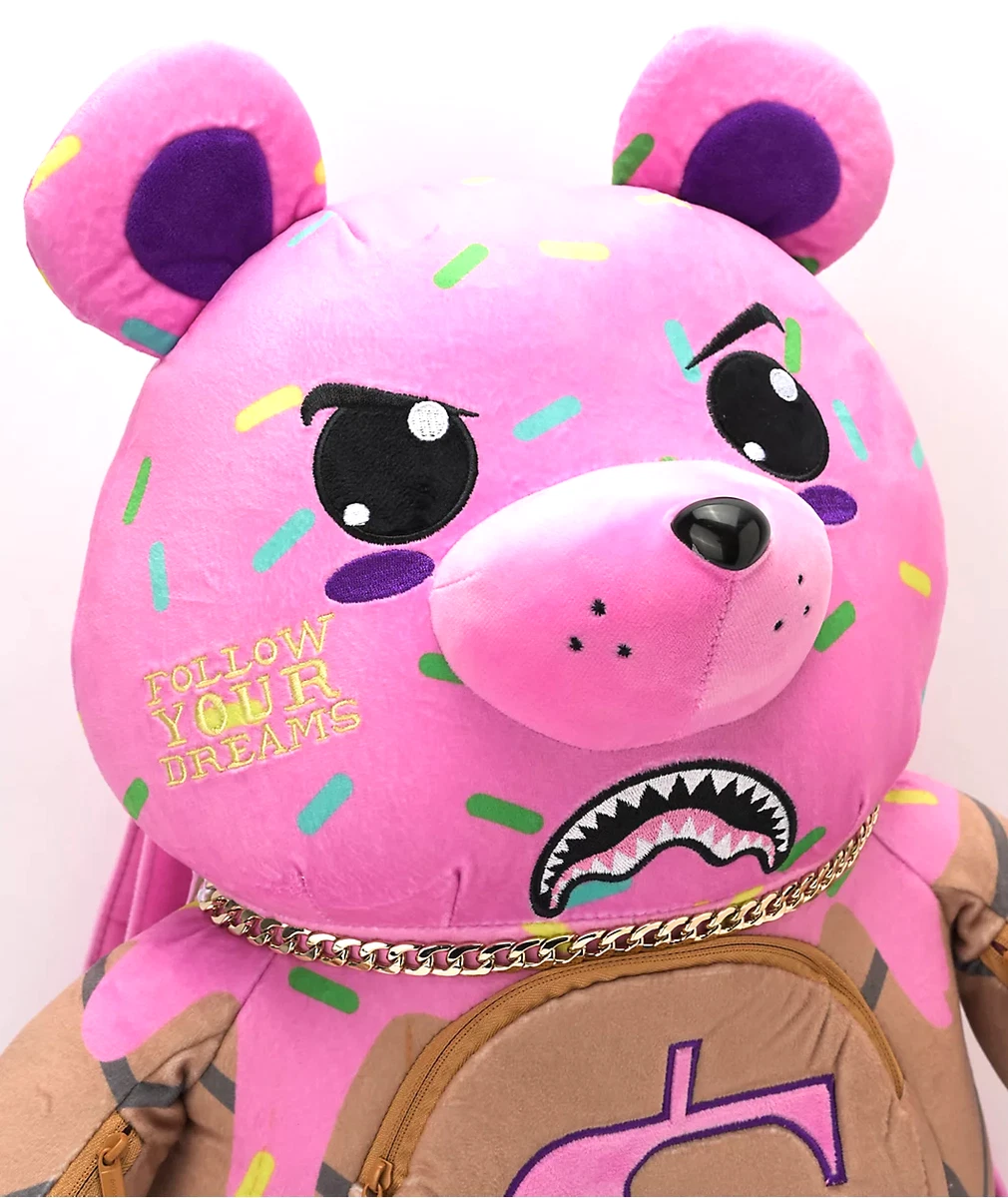 Sprayground TEDDY BEAR BACKPACK BROWN PINK MONEYBEAR NWT BAG *SOLD