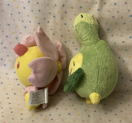 Pokemon 2007 Jakks Pacific Cherrim & Budew Grass Stuffed Animal Plush Toy 6” - Picture 2 of 8