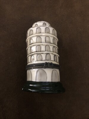  Leaning Tower Of Pisa CERAMIC Ring Holder Metal Accessories Jewelry ITALY MADE