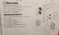 NEW SEALED BOX Vogelsang 11.000001 VX136 Rotary Lobe Pump Seal Cartridge Kit