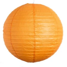 (Set of 3) Orange Paper Party Wedding Lanterns - 12", 16" and 20" sizes