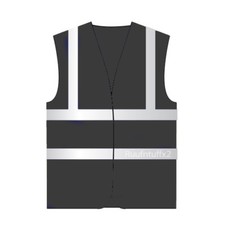 Image of Hi Viz Visibility Coloured Vest Waistcoats Vests Yellow Orange Black Red Pink