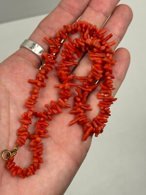 Collier Perles Rouges Vintage – Énormes Perles En Plastique – Occasion – Sans Marque