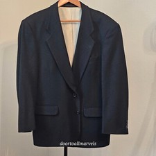 Fioravanti Black Cashmere Sports Coat Blazer SOFT Men sz 44R 