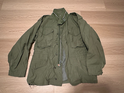 VINTAGE M-65 Field Jacket Vietnam US Army Military OG-107 1968
