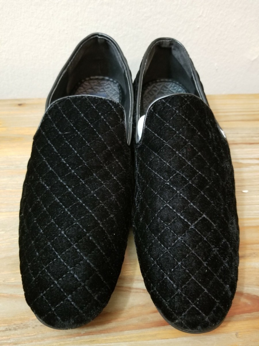Giorgio Brutini Shoes Black Velvet Diamond Pattern Size 8 | eBay display picture 3