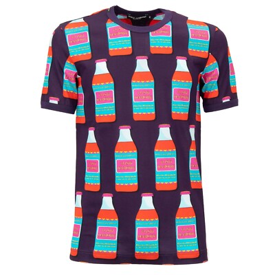 DOLCE & GABBANA Baumwolle T-Shirt Amore Elixier der Liebe Flasche Print 12412