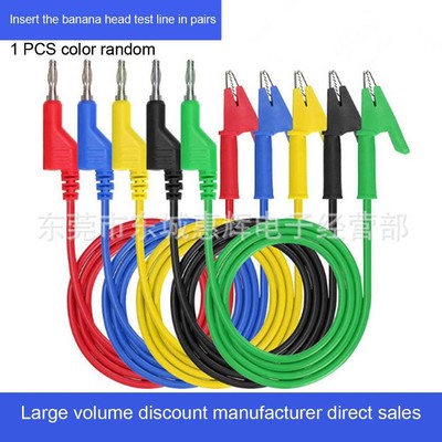 Cleqee Multimeter Test Leads Kit Safety Piercing Probe 4mm Banana Plug Stainless