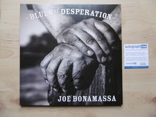 Joe Bonamassa autograph signed LP cover "Blues Of Desperation" vinyl ACOA