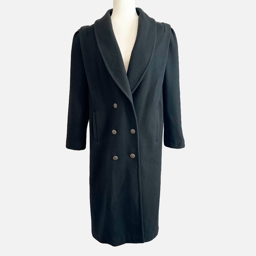 Louis Vuitton dark blue wool angora blend classic coat with gold buttons sz  38 ref.661675 - Joli Closet