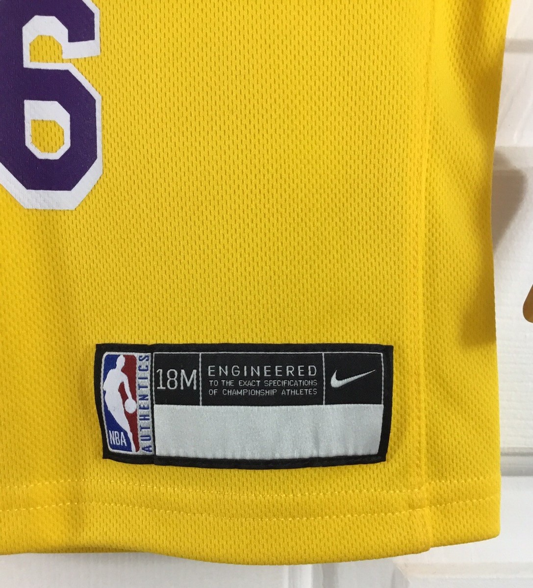 Nike Los Angeles Lakers LeBron James #6 NBA Jersey Yellow Toddler