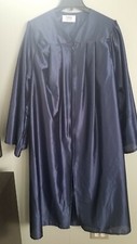 Balfour Navy Blue Shiny Graduation Gown High School Bachelor's Associates