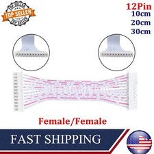 JST-XH 2.54mm Pitch Connector Cable Female to Female PCB Wire 12 Pin 10/20/30cm