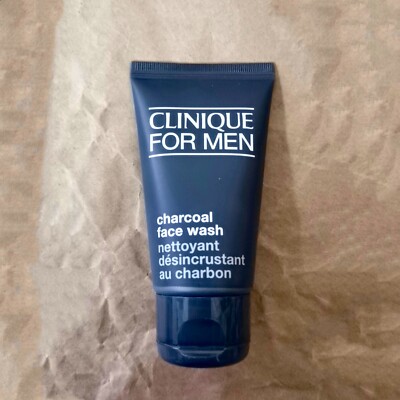 Clinique Charcoal Face Wash For Men 50ml / 1.7oz Travel Size Cleanser - NWOB