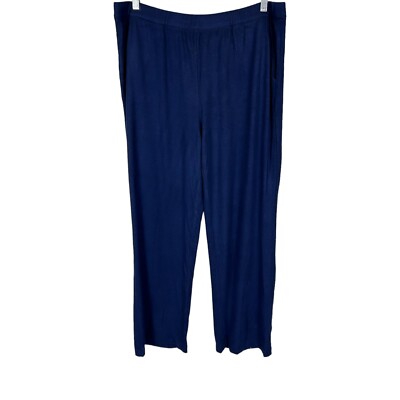 Candace Cameron Bure Regular Brushed Pull-on Pants Midnight Blue 2X Plus Size