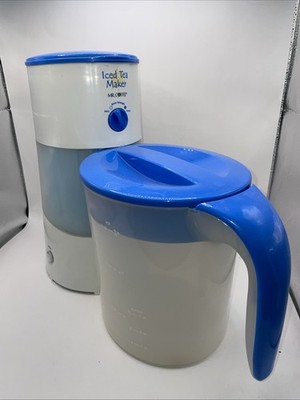 Mr. Coffee Iced Tea Maker 3 Quart Model TM70 Blue with Pitcher Tested & Working