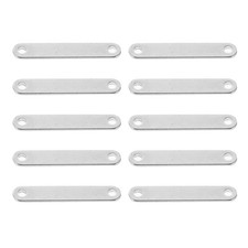 10pz Bracciali Acciaio Inox Attacchi Collana Pendente Accessori