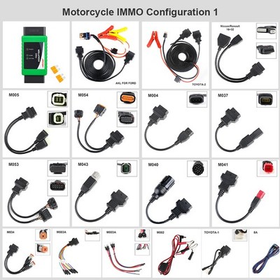 OBDSTAR MOTO IMMO Kit Motorcycle ALL Adapter for X300 DP Plus X300 Pro4 USED