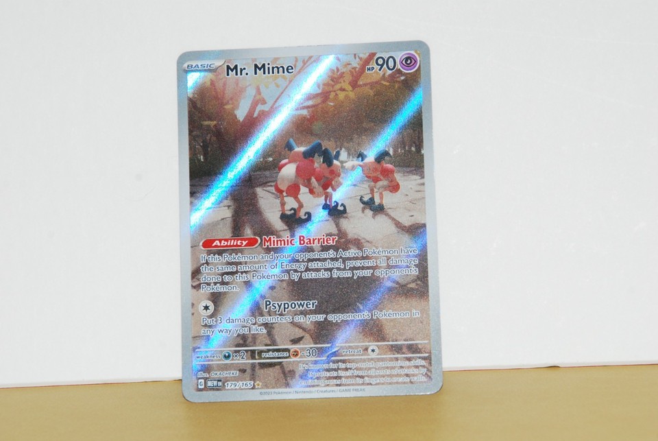 Mr. Mime Scarlet & Violet-151 179/165 Holo Illustration Rare Pokémon ...