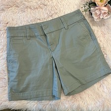 G.H. Bass  Co Grey Chino Flat Front Shorts Sz 2 Preppy