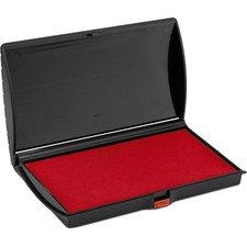 Large Premium Red Ink Stamp Pad 3x6 Inch Quality Felt Pad Office Craft
