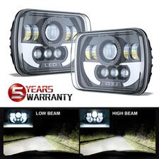 For Peterbilt 357 378 379 385 1998-2007 7x6 5x7 Led Headlights Hi/Lo Sealed Beam