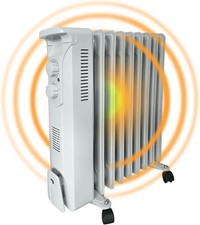 Oil Filled Radiator Portable Electric Heater 7 9 11 Fins Thermostat Column