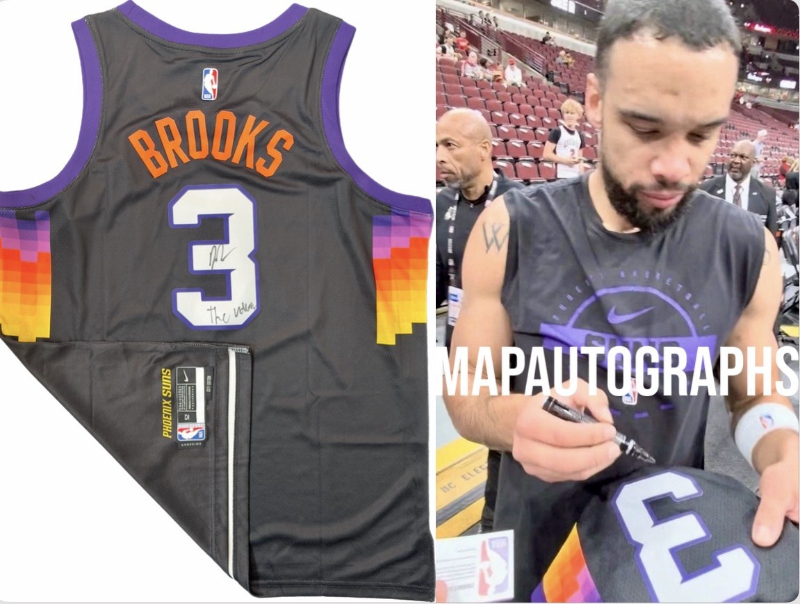 Dillon Brooks Signed Jersey “The Villain” Insc Phoenix Suns EXACT PROOF