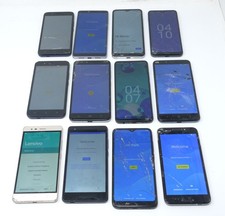 Lot of 12 Fairly Modern Smartphones - For Parts  Cracked - HMD / Lenovo / Nokia