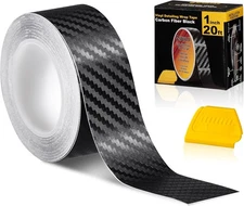 Spurtar Carbon Fiber Wrap, 1 Inch x 20 ft 1 x 20 ft, Black 