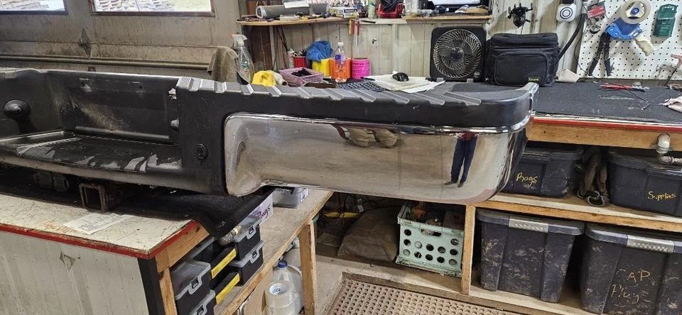 (SOLO RECOGIDA LOCAL) Parachoques trasero lado estilo con paquete de remolque cromado para Ford F1 09-14 Foto 3 de 4