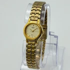 Vintage Women's SEIKO Gold Tone Petite Quartz Bracelet Watch, 19mm, V401-0091