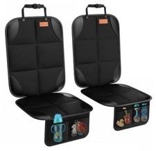 Car Seat Protector, 2Pack Seat Protector Protect Child Seats with 2PS Black
