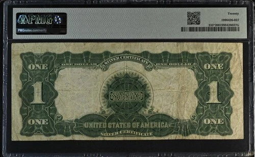 1899 $1 Silver Certificate Fr 233* STAR PMG 20 - Image 2 of 2