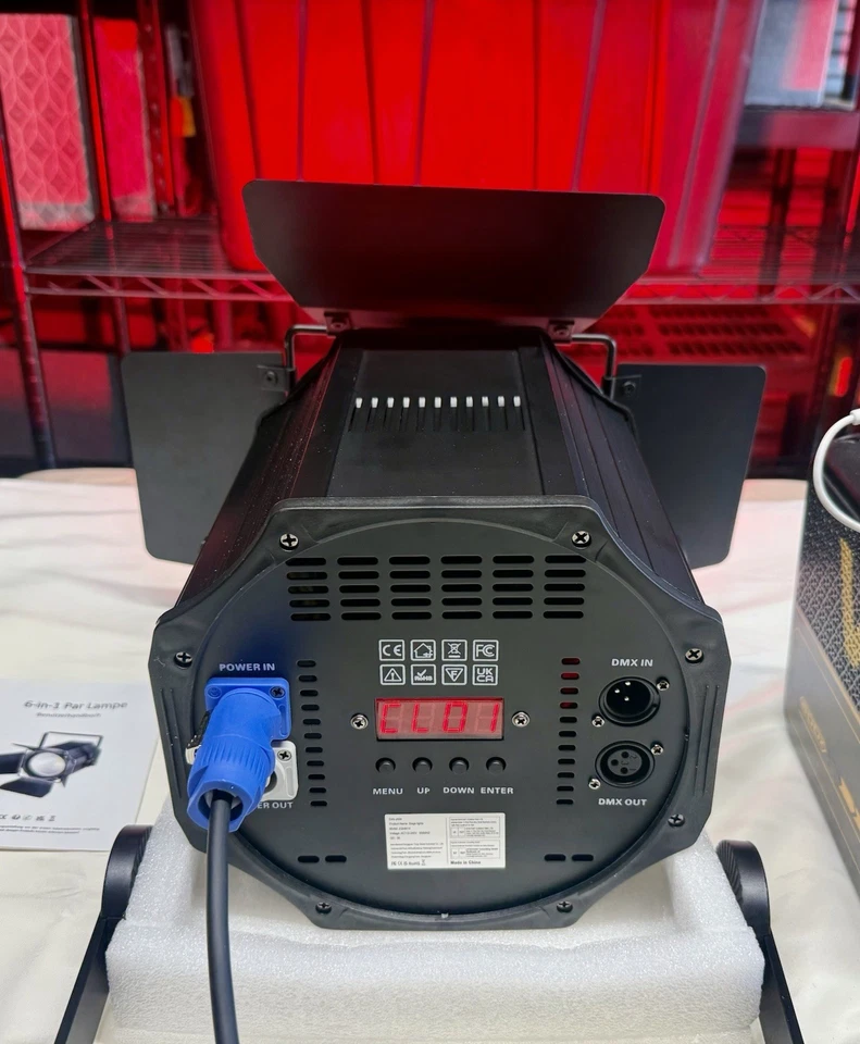 high power 5in1 200W COB LED Par Light DMX Stage DJ Audience Blinder stag Light - Image 4 of 4