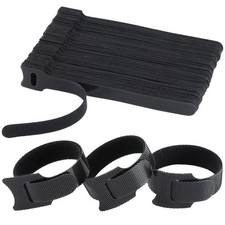 MVYC 120PCS 6 Inch Reusable Cable Ties Wire Cord 6 Black , Black