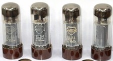 4 MULLARD XF1 First Issue Fat Base EL34 6CA7 Tubes 2 NOS Tested Ex /Balanced