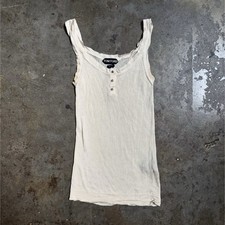 TOM FORD Cream Silk Ribbed Camisole Top with ...
