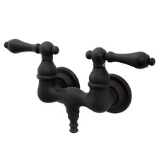 Kingston Brass CC31T5 Vintage Wall Mounted Clawfoot Tub Filler with Porcelain