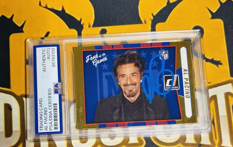 Panini 2016 Donruss Gold Fans of the Game Al Pacino Auto NFL PSA DNA Scarface