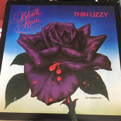 THIN LIZZY BLACK ROSE ROISIN DUBH JAPANESE VERTIGO VINYL LP RECORD INSERT
